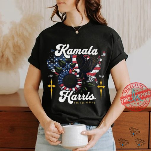 Kamala Harris 2024 For The People Madam President Eagle US Flag Shirt