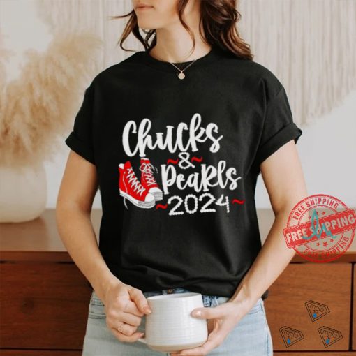 Kamala Harris 2024 chucks and pearls shirt