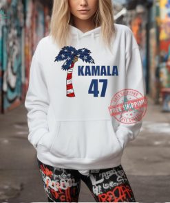 Kamala Harris 47 Coconut Tree USA Flag T Shirts