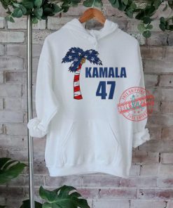 Kamala Harris 47 Coconut Tree USA Flag T Shirts