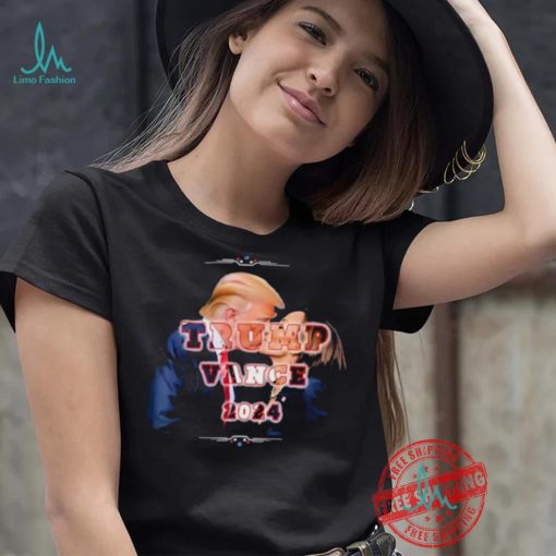 Kamala Harris And Trump Kissing Trump Vance 2024 T shirt