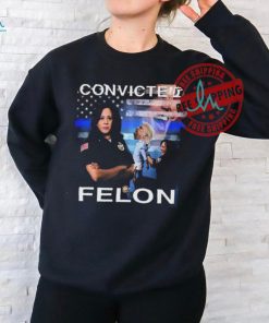 Kamala Harris Defeating Convicted Felon Donald Trump T Shirt