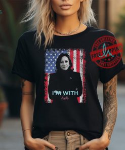 Kamala Harris I’m With Her American flag 2024 Shirt