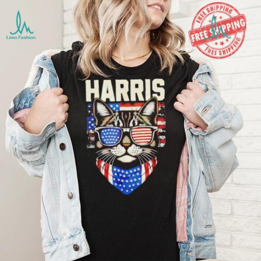 Kamala Harris for President 2024 Funny Cat Graphic shirt