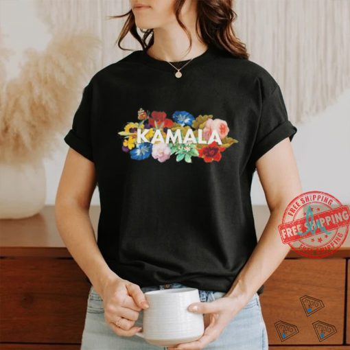 Kamala Harris vintage floral feminine first female president shirt