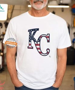 Kansas City Royals K C logo x Flag of the United States shirt