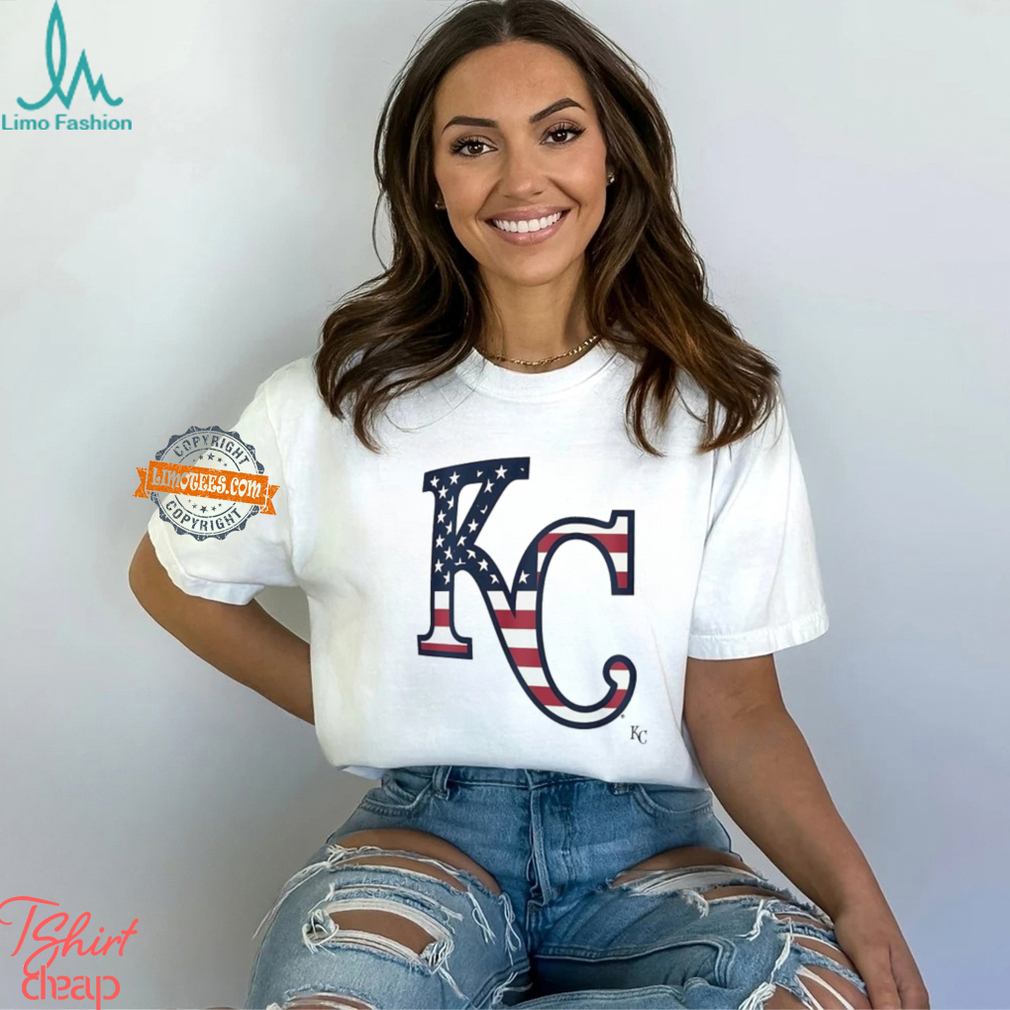 Kansas City Royals K C logo x Flag of the United States shirt Kansas City Royals K C logo x Flag of the United States shirt