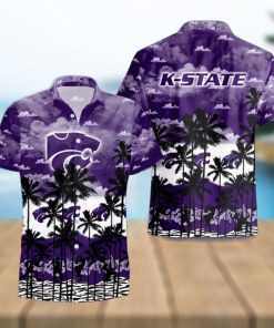 Kansas State Wildcats Palms Tree Hawaiian Shirt