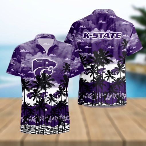 Kansas State Wildcats Palms Tree Hawaiian Shirt