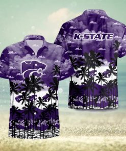 Kansas State Wildcats Palms Tree Hawaiian Shirt