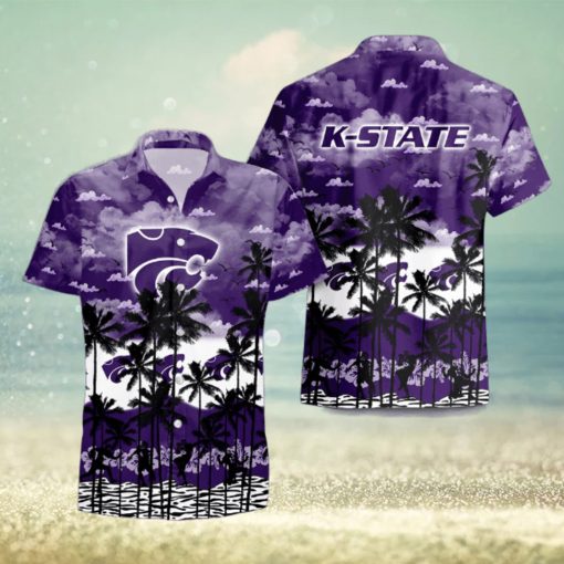 Kansas State Wildcats Palms Tree Hawaiian Shirt