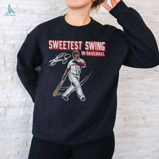 Ken Griffey Jr. sweetest swing in Baseball Cincinnati Reds signature shirt