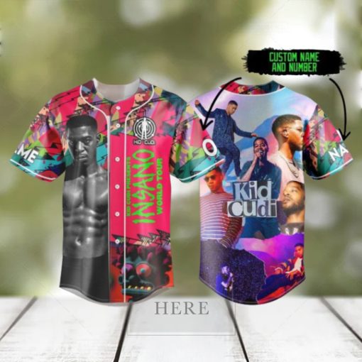 Kid Cudi Presents Insano World Tour Custom Baseball Jersey