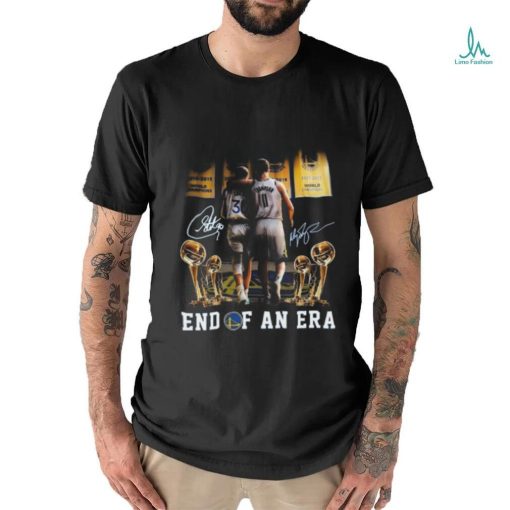 Klay Thompson And Steph Curry End Of An Era Signatures Shirt
