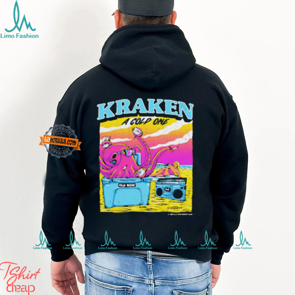 Kraken A Cold One Old Row t shirt Kraken A Cold One Old Row t shirt