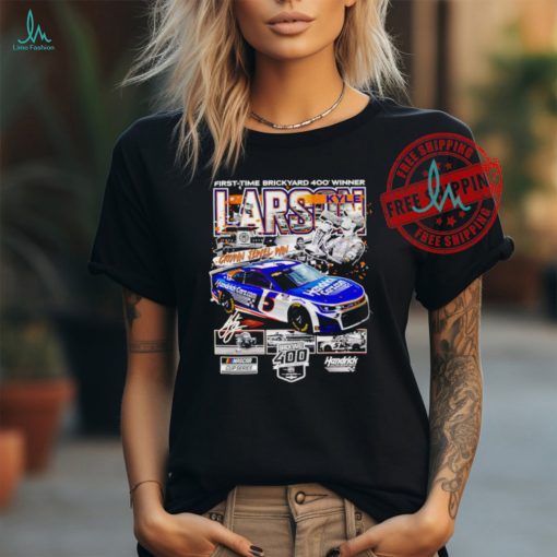 Kyle Larson Checkered Flag Sports 2024 First time Brickyard 400 Race Winner shirt