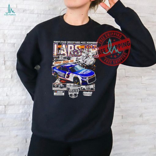 Kyle Larson Checkered Flag Sports 2024 First time Brickyard 400 Race Winner shirt
