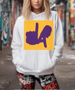 LA Hands Silhouette, Purple Shirt