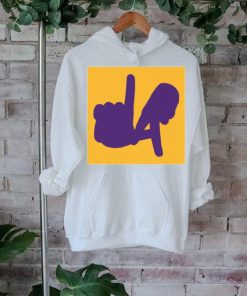 LA Hands Silhouette, Purple Shirt