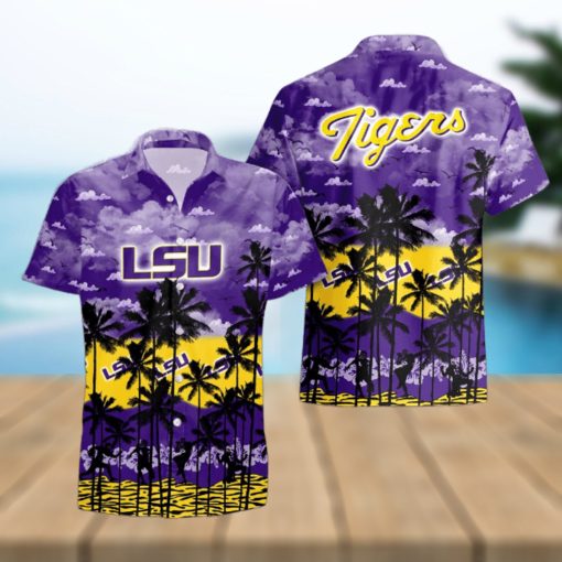 LSU TIGERS Palms Tree Hawaiian Shirt