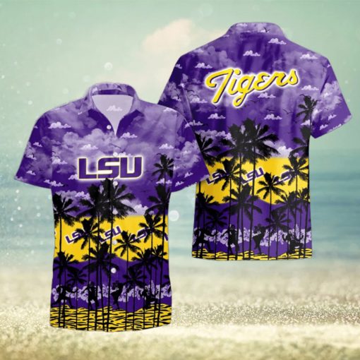 LSU TIGERS Palms Tree Hawaiian Shirt