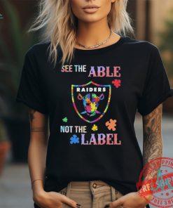 Las Vegas Raiders Autism See The Able Not The Label Shirt
