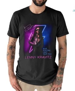 Lenny Kravitz Electric Blue Light Tour 2024 Signature Unisex T Shirt
