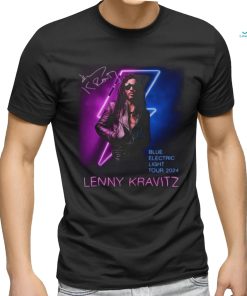 Lenny Kravitz Electric Blue Light Tour 2024 Signature Unisex T Shirt, hoodie, sweater, long sleeve and tank top Lenny Kravitz Electric Blue Light Tour 2024 Signature Unisex T Shirt