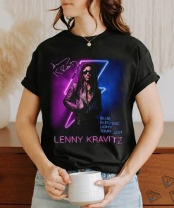 Lenny Kravitz Electric Blue Light Tour 2024 Signature Unisex T Shirt, hoodie, sweater, long sleeve and tank top Lenny Kravitz Electric Blue Light Tour 2024 Signature Unisex T Shirt