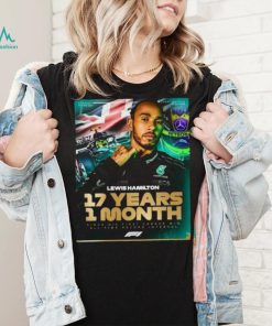 Lewis Hamilton 17 Years 1 Month Since His First Career Win All Time Record Interval F1 shirt