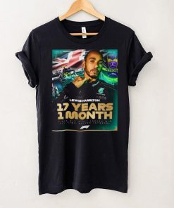 Lewis Hamilton 17 Years 1 Month Since His First Career Win All Time Record Interval F1 shirt
