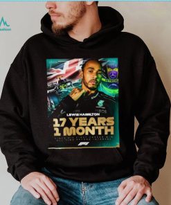 Lewis Hamilton 17 Years 1 Month Since His First Career Win All Time Record Interval F1 shirt
