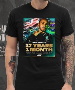 Lewis Hamilton 17 Years 1 Month Since His First Career Win All Time Record Interval F1 shirt
