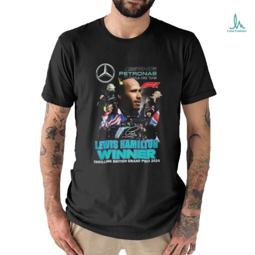 Lewis Hamilton Formula One Team Winner Thrilling British Grand Prix 2024 T Shirt