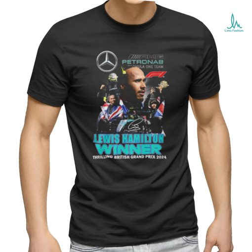 Lewis Hamilton Formula One Team Winner Thrilling British Grand Prix 2024 T Shirt