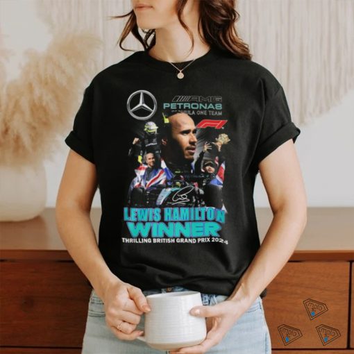 Lewis Hamilton Formula One Team Winner Thrilling British Grand Prix 2024 T Shirt