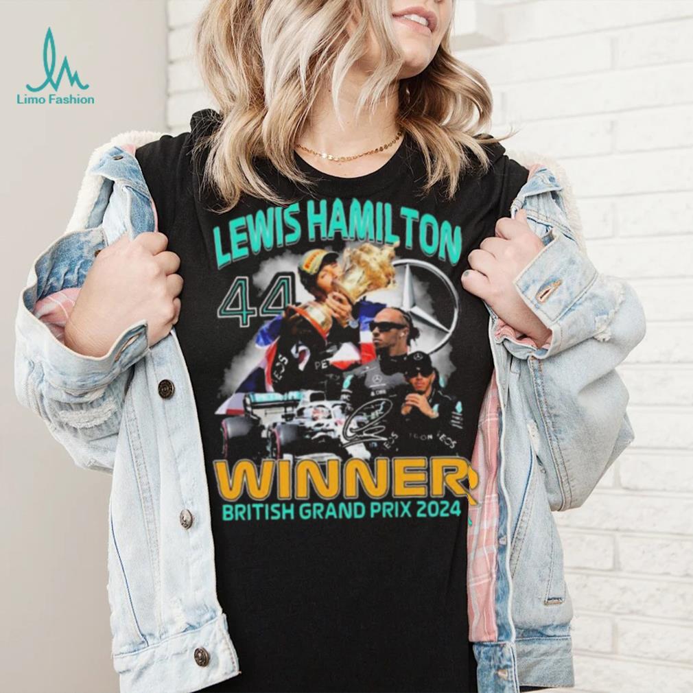 Lewis Hamilton Winner British Grand Prix 2024 signatures shirt Lewis Hamilton Winner British Grand Prix 2024 signatures shirt