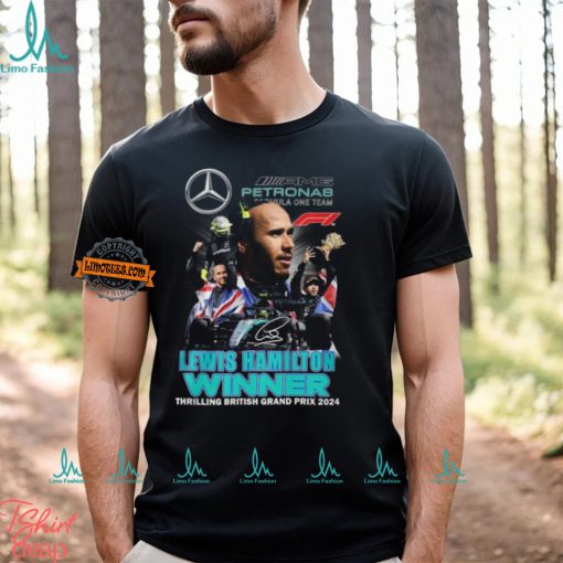 Lewis Hamilton Winner Thrilling British Grand Prix 2024 T Shirt