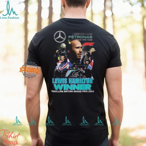 Lewis Hamilton Winner Thrilling British Grand Prix 2024 T Shirt