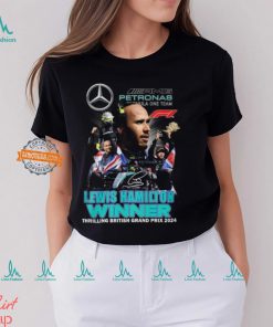 Lewis Hamilton Winner Thrilling British Grand Prix 2024 T Shirt