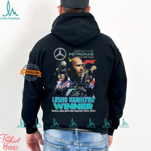 Lewis Hamilton Winner Thrilling British Grand Prix 2024 T Shirt