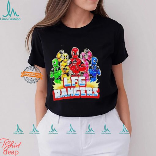 Lfg Rangers Deadpool And Mighty Morphin Power Rangers T Shirt