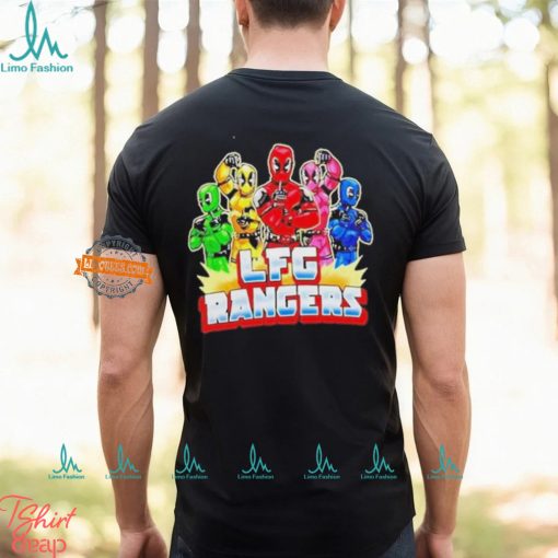 Lfg Rangers Deadpool And Mighty Morphin Power Rangers T Shirt