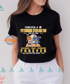 Lilo And Stitch Football Forever A Pittsburgh Steelers Fan 2024 Shirt