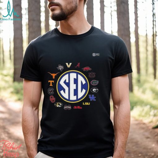 Logos of 2024 southeastern conference teams shirt