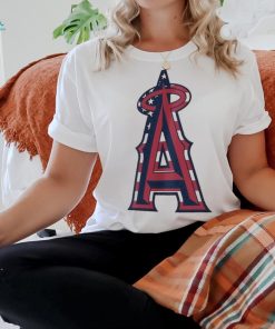 Los Angeles Angels Logo 4th Of July Flag Shirt