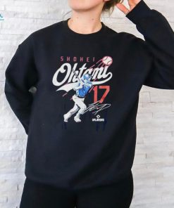 Los Angeles Dodgers Shohei Ohtani 17 Red signature batting shirt