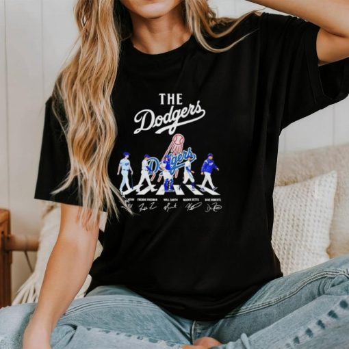 Los Angeles Dodgers all team members Abbey Road signature MLB shirt