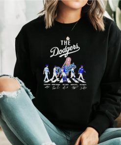 Los Angeles Dodgers all team members Abbey Road signature MLB shirt
