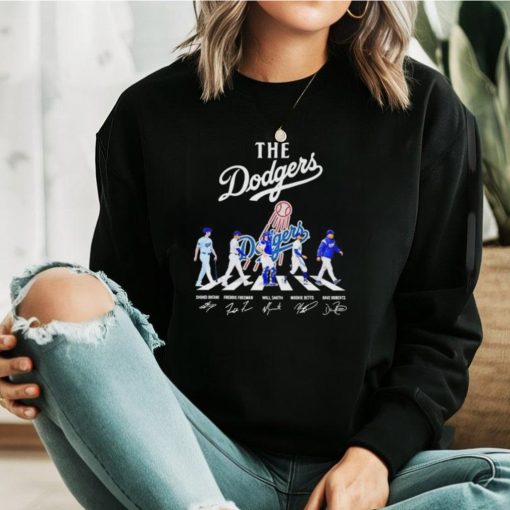 Los Angeles Dodgers all team members Abbey Road signature MLB shirt